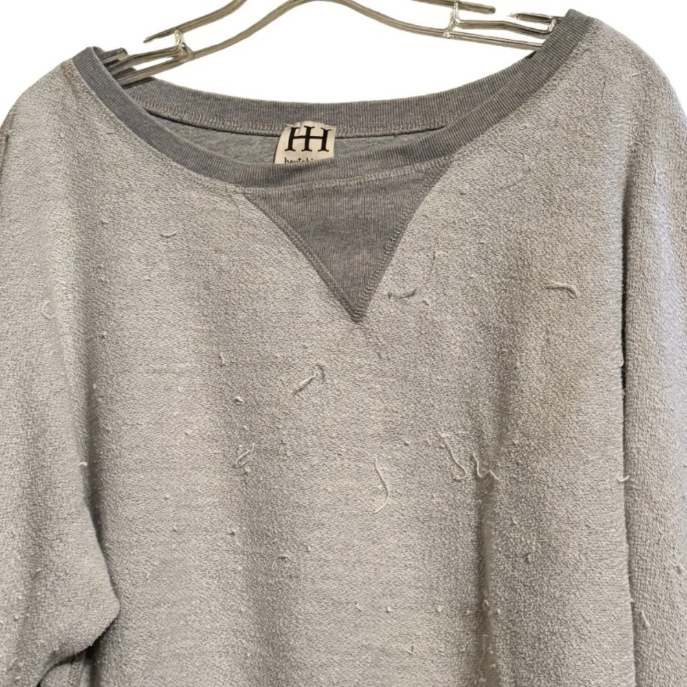 Haute Hippie Distressed Inside Out Sweatshirt - Picture 2 of 5
